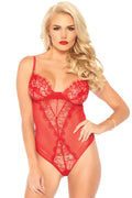 Eyelash Lace and Mesh Teddy