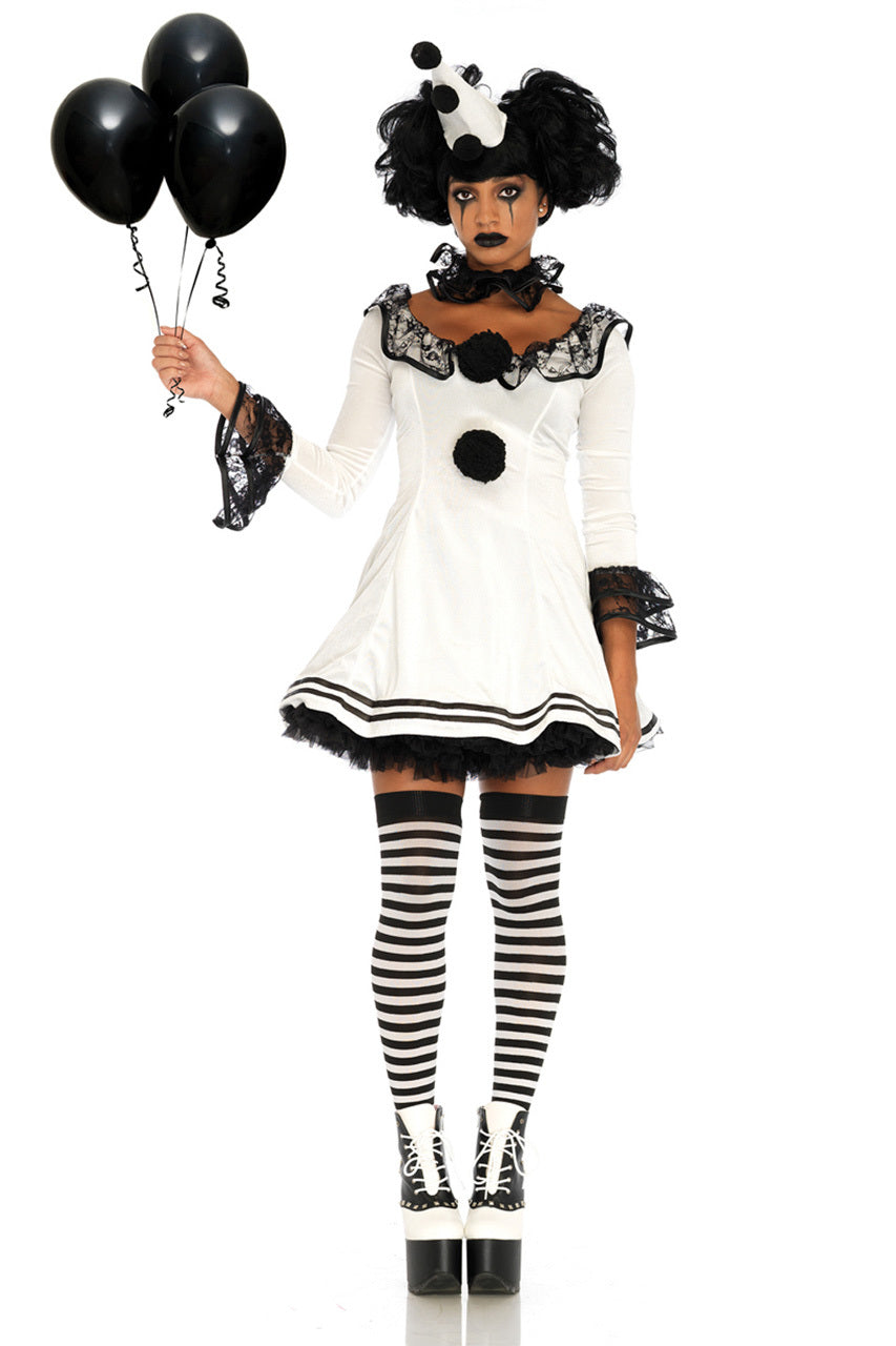 Black and White Clown Costume