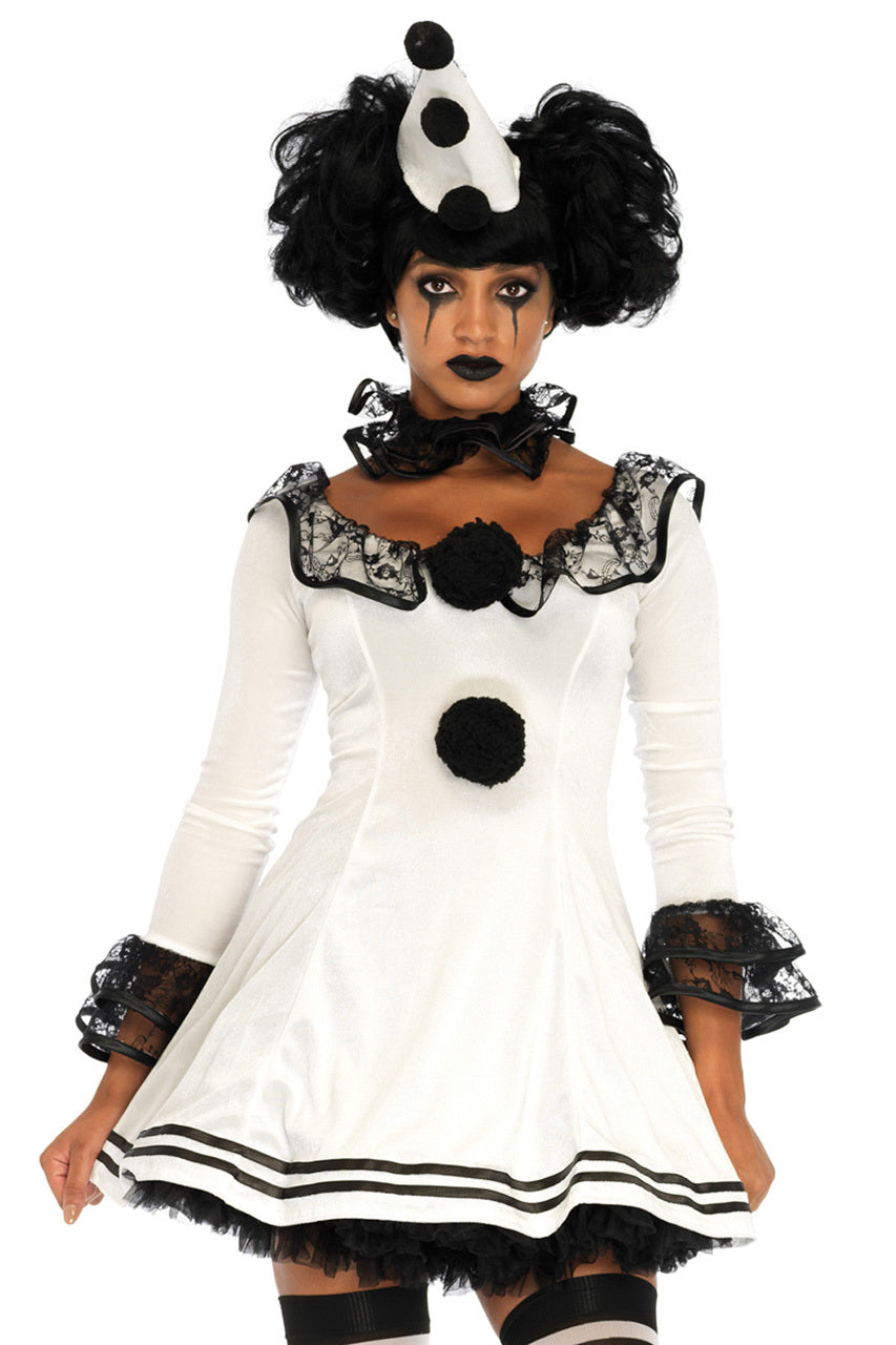 Black and White Clown Costume
