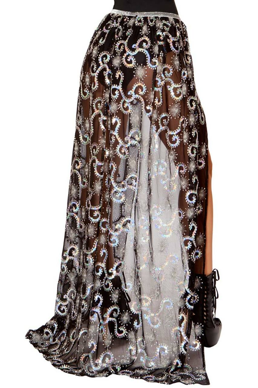 Sexy Sequined Banded Skirt