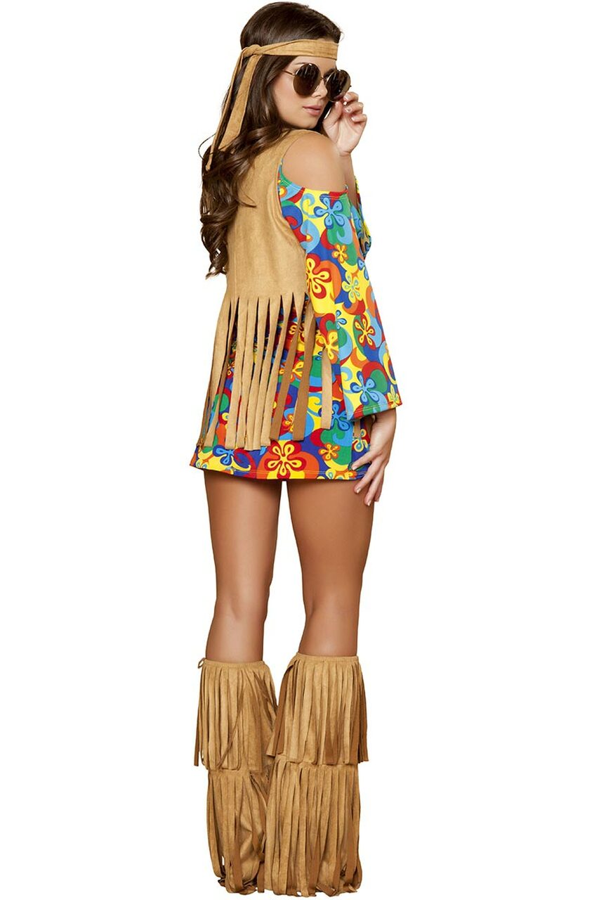 Groovy Flower Child Hippie Costume