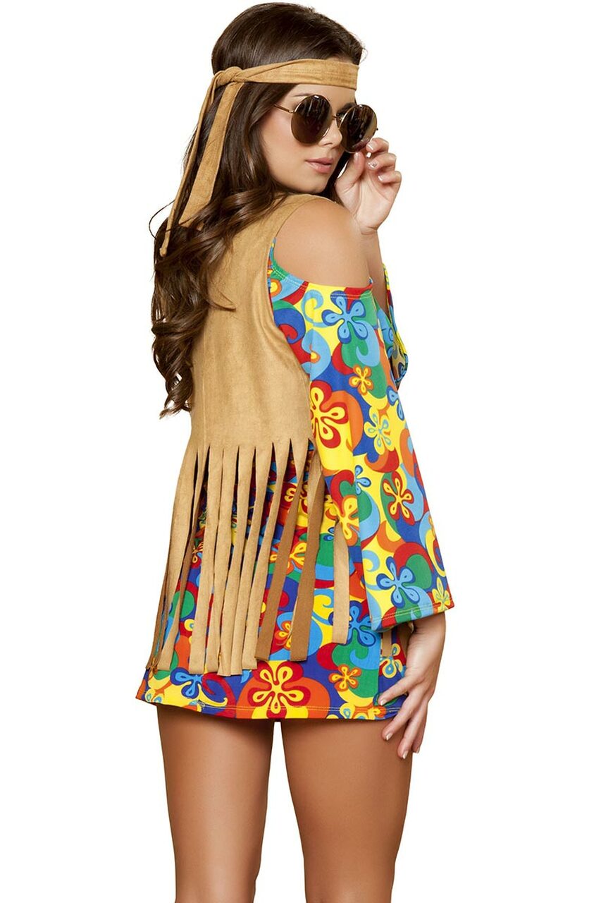 Groovy Flower Child Hippie Costume