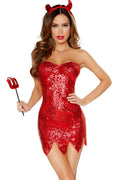Sexy Glamorous Devil Costume