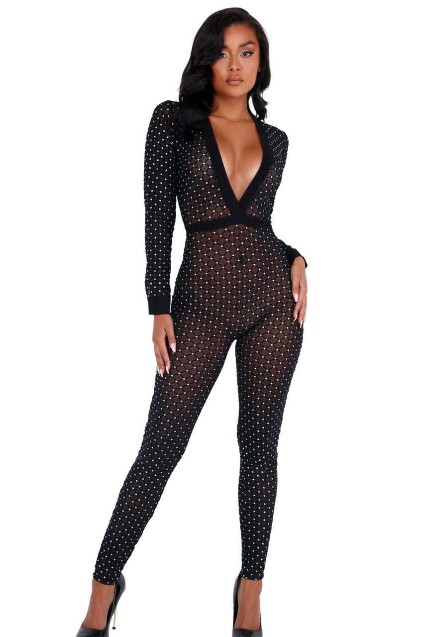 Sheer Glitter Bodysuit