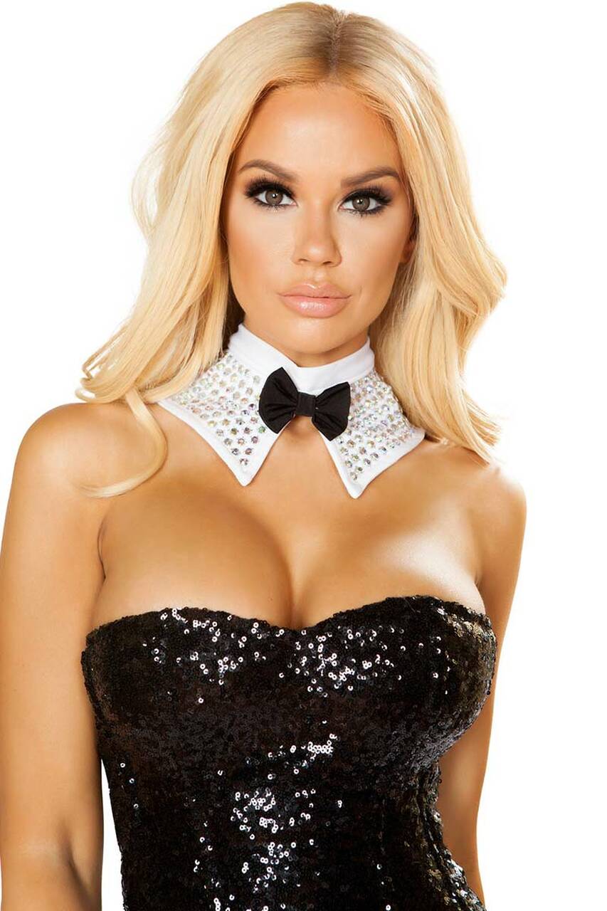 Rhinestone Tuxedo Choker