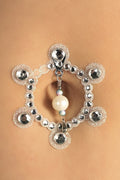 Silver Crystal Belly Jewels