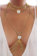 Harness Chain Jewelry with Hearts