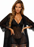 Lovely Sheer Babydoll and Robe Set