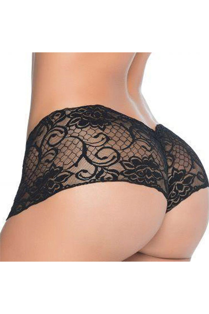 Plus Size Swirl Lace Boyshorts