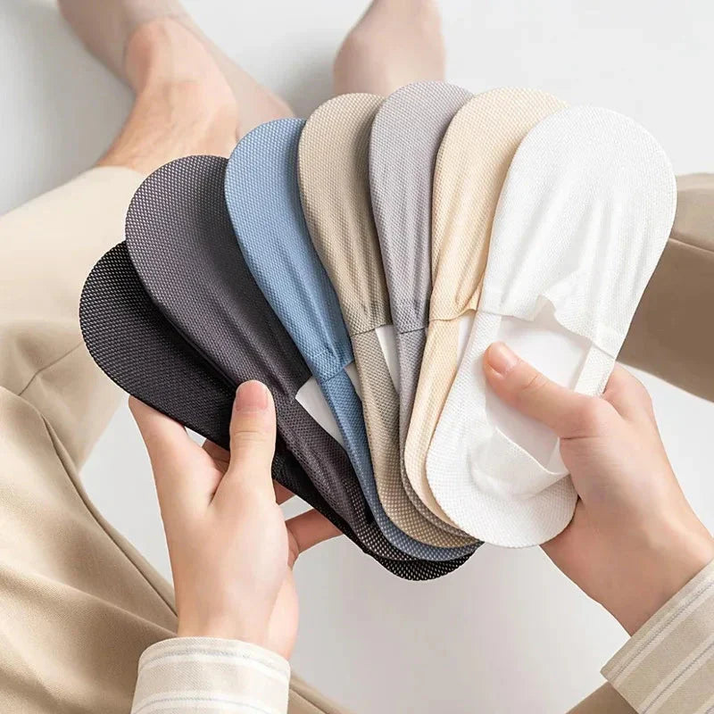 3-Pack Invisible Boat Socks – Breathable Low-Cut Socks
