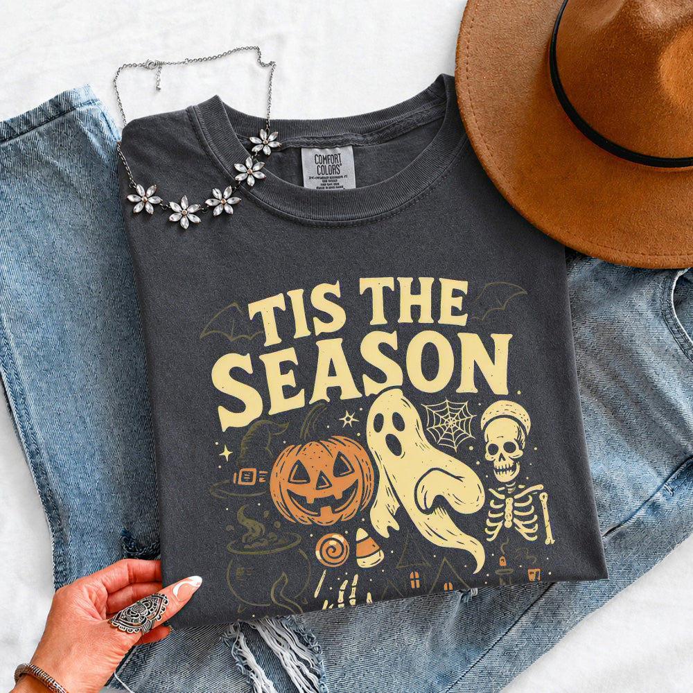 Tis The Season Halloween Comfort Color Shirt - Spooky Tee