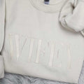 Embroidered “Wifey” Sweatshirt – Cozy Crewneck Perfect Gift for Her