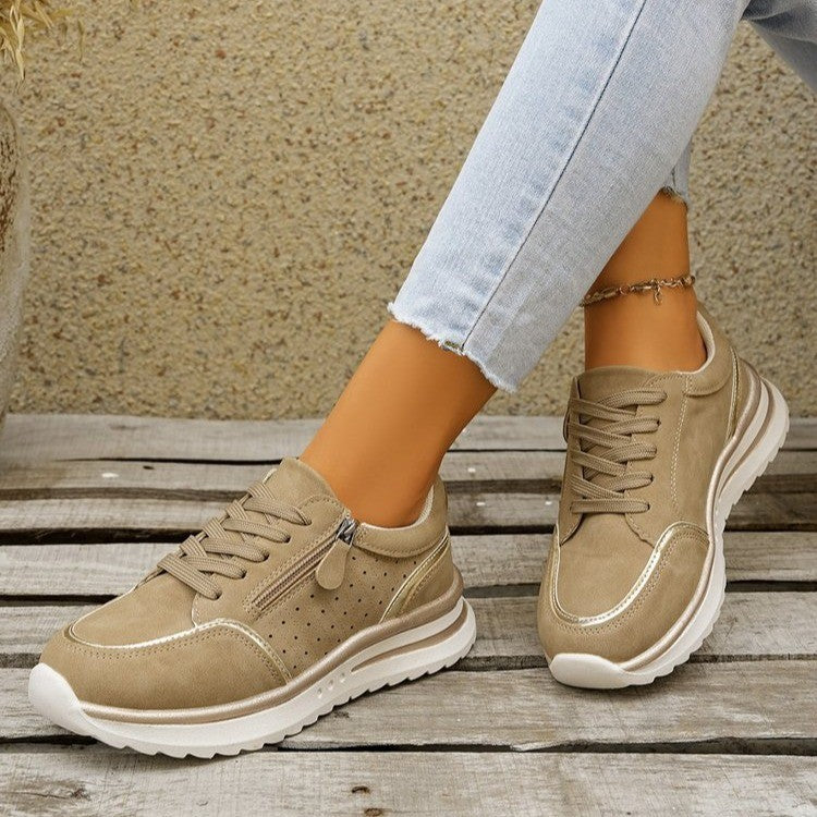 Botines altos con tacón grueso y cremallera lateral – 3 colores UE 36–43
