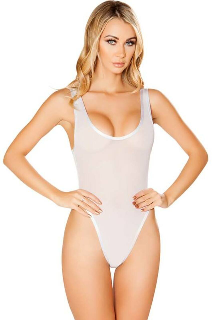 Mesh High Cut Bodysuit
