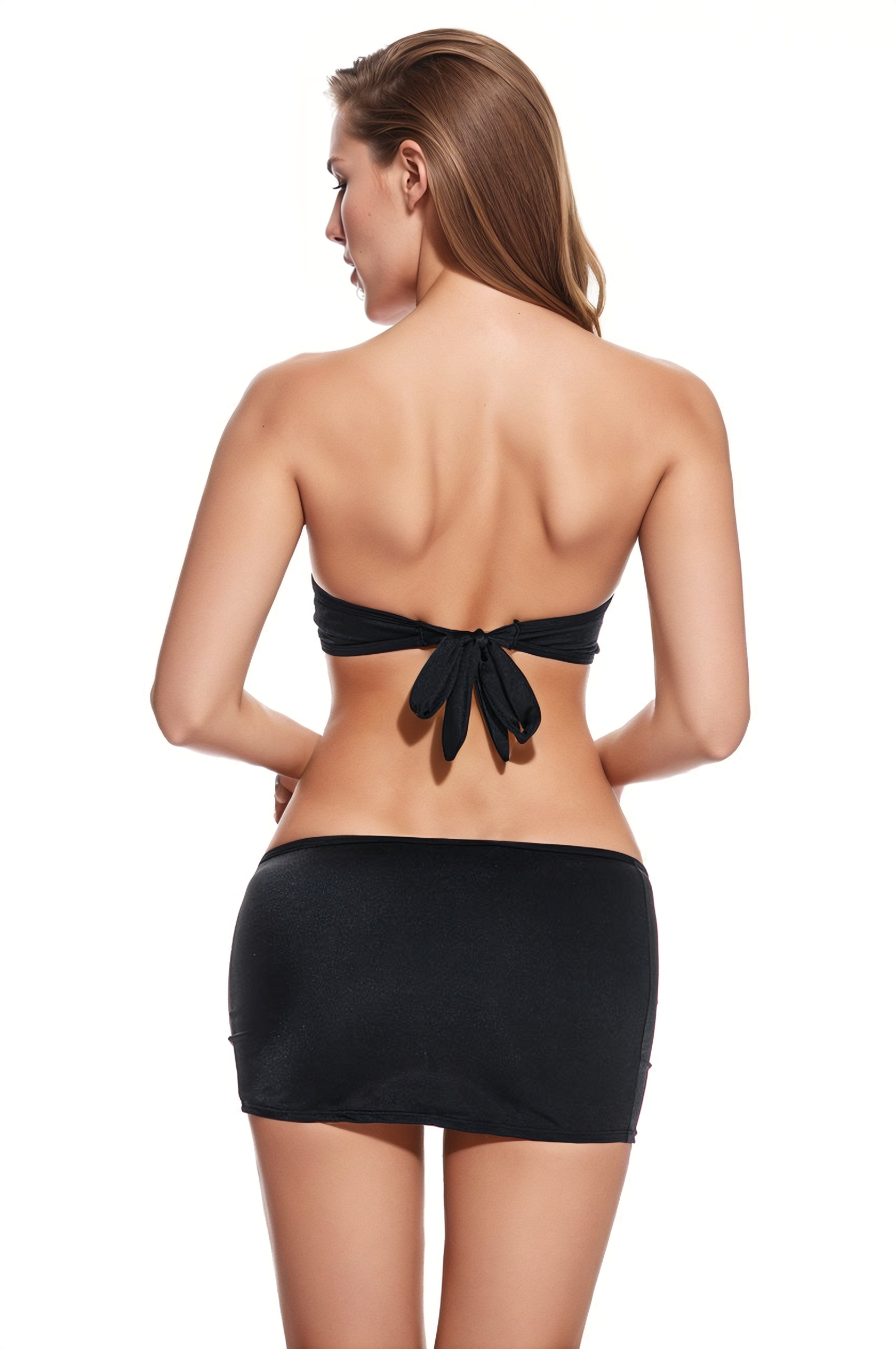 Night Rings Strapless Dress