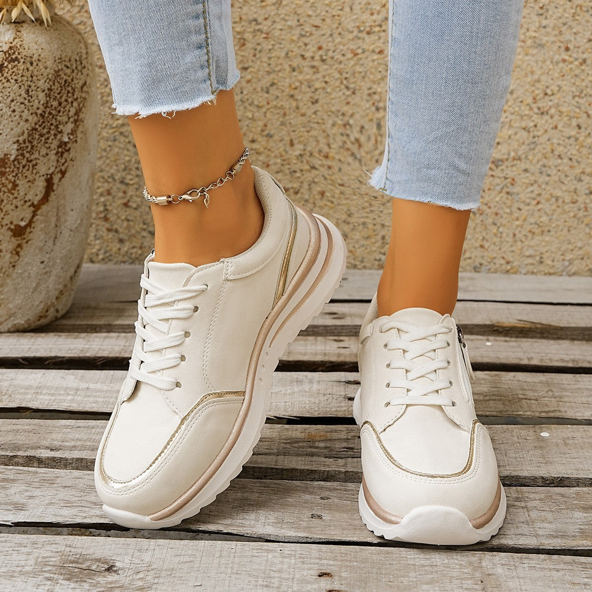 Botines altos con tacón grueso y cremallera lateral – 3 colores UE 36–43