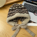 Gorro de lana estilo vintage de invierno – Gorro cálido con protección para las orejas para el clima frío