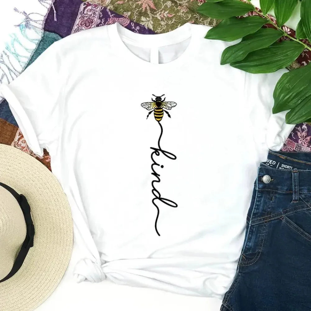 Inspirational Shirt – Bee Kind Script Tee