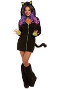 Fuzzy Black Cat Costume