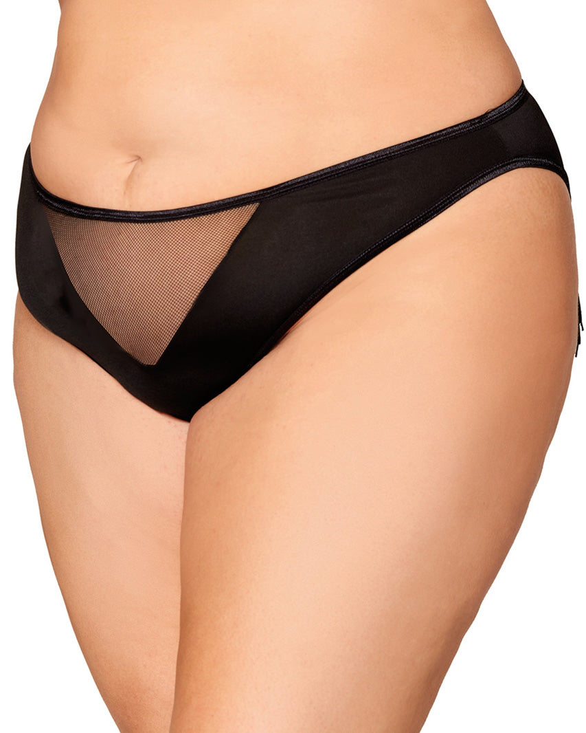 Plus Size Heart Back Fringe Panty