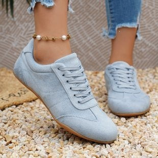 Zapatillas planas Retro Runner de ante para mujer