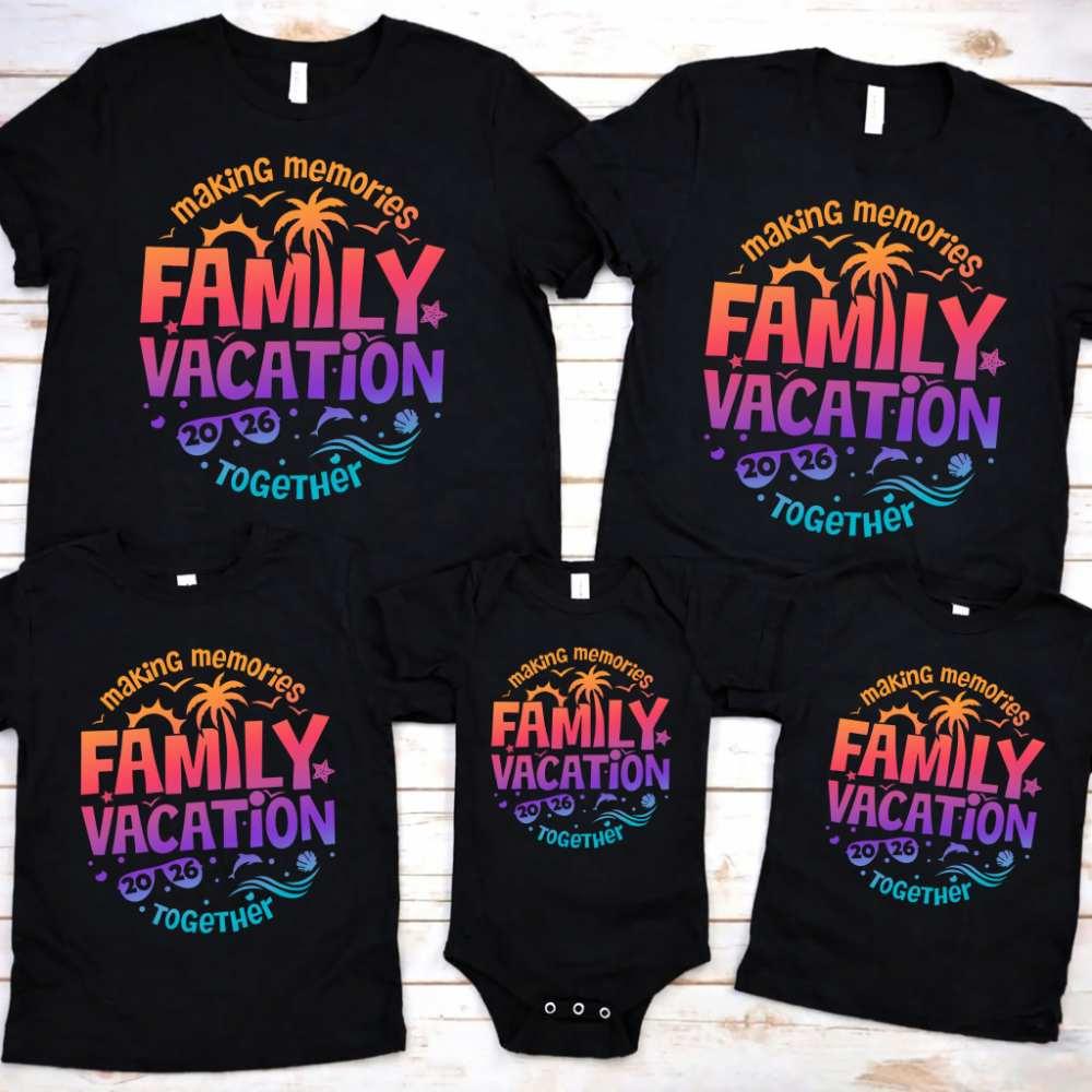 Family Vacation 2026 Shirts – Matching Outfits for Making Memories Together Baby Onesie