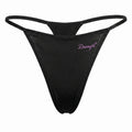 Plus Size Black Thong